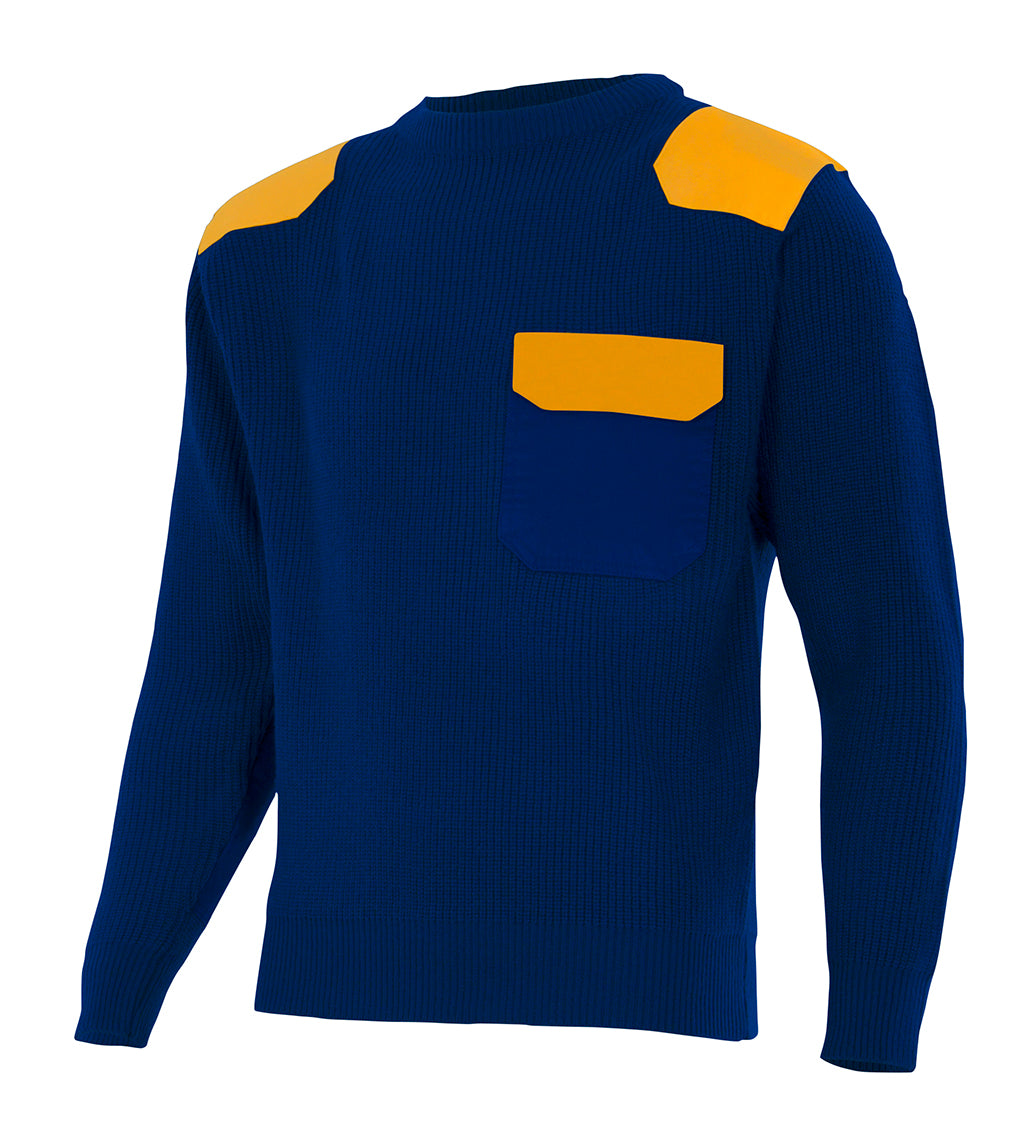 NAVY BLUE JERSEY SWEATER