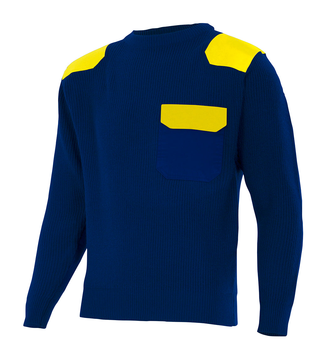 NAVY BLUE JERSEY SWEATER