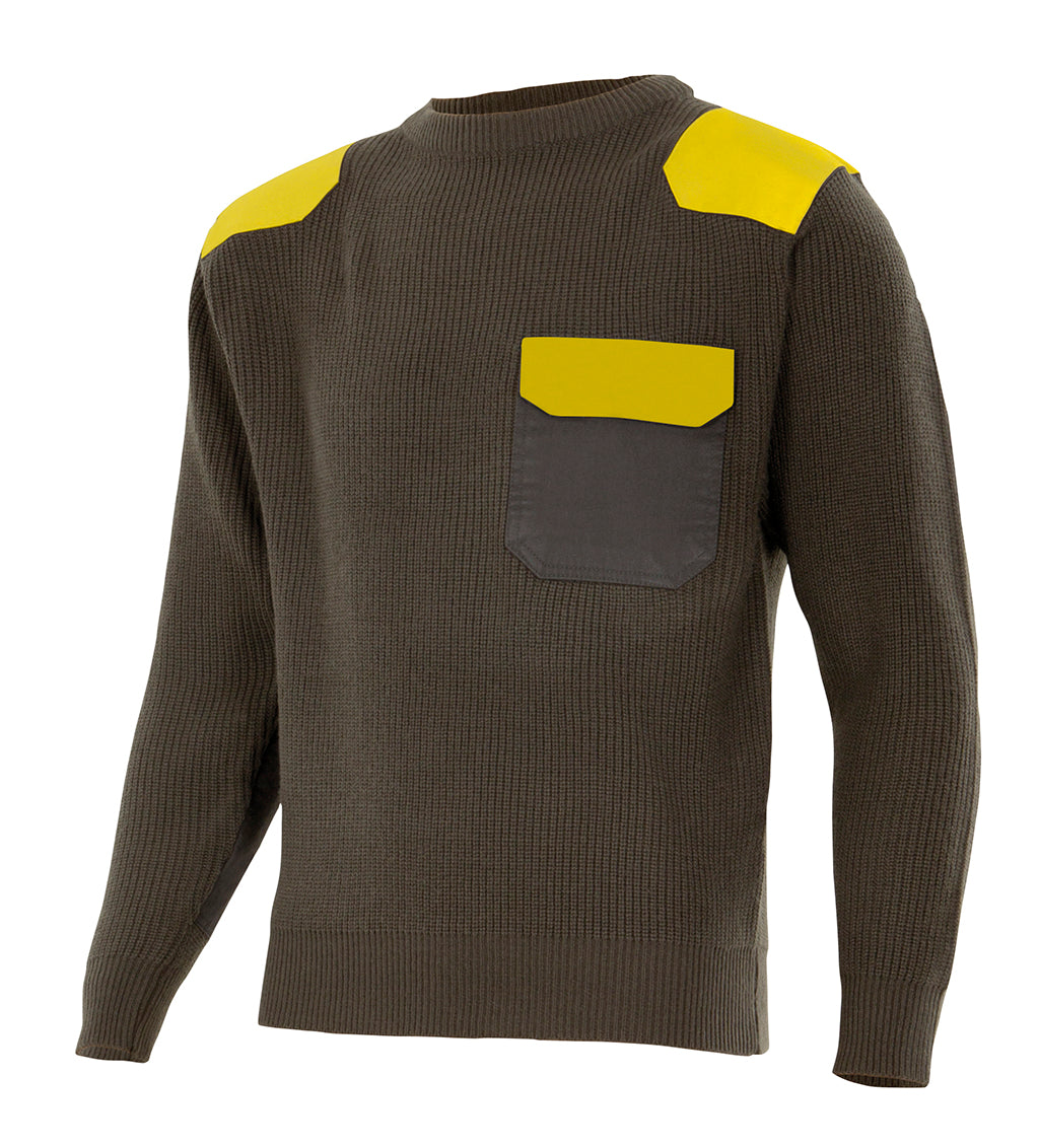 HUNTER GREEN JERSEY SWEATER