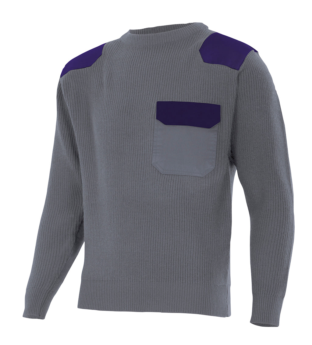 GRAY JERSEY SWEATER