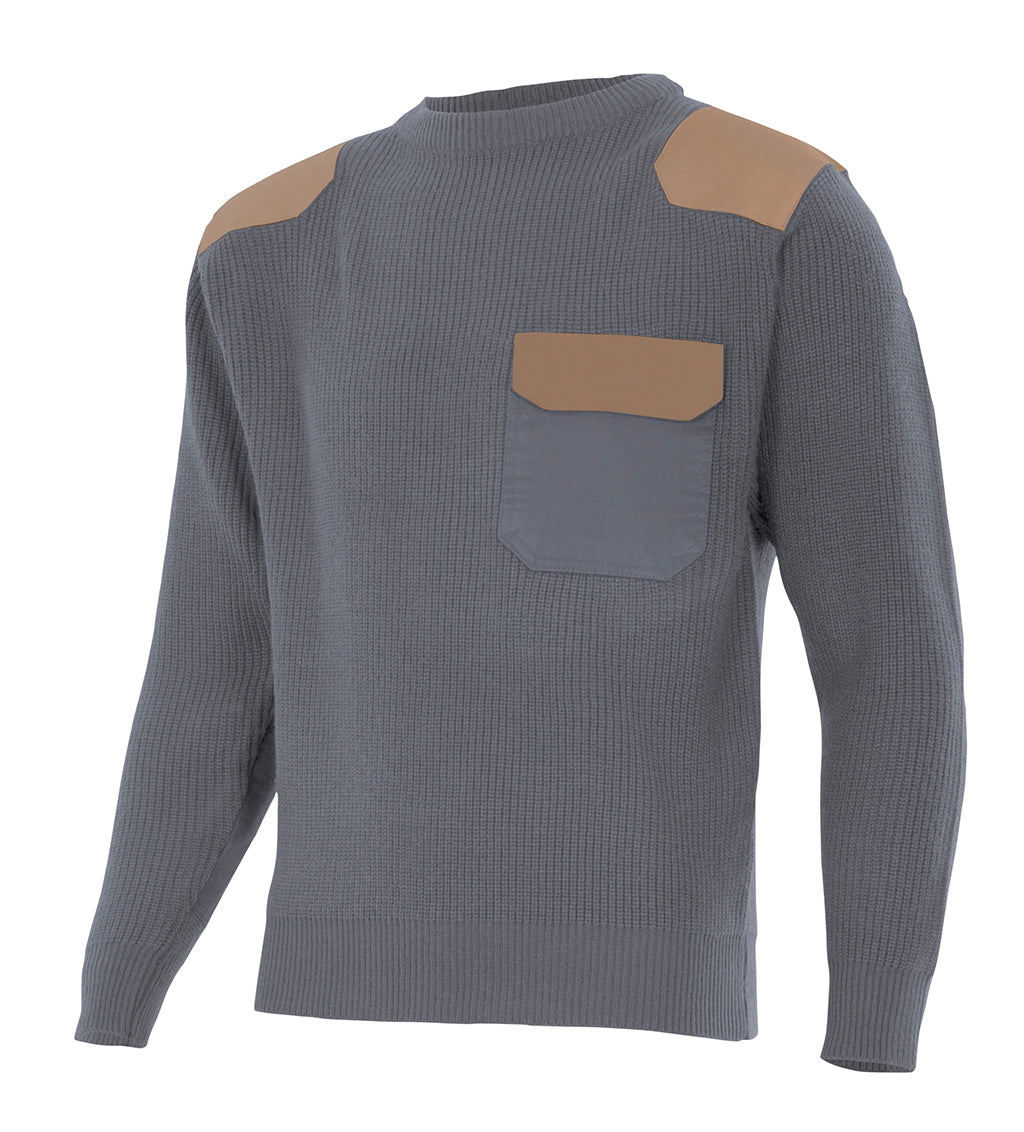 GRAY JERSEY SWEATER