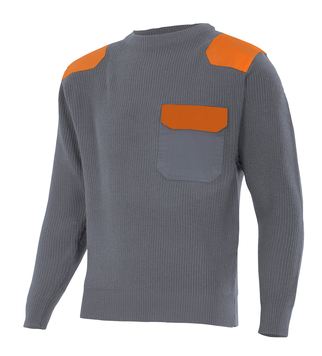 GRAY JERSEY SWEATER